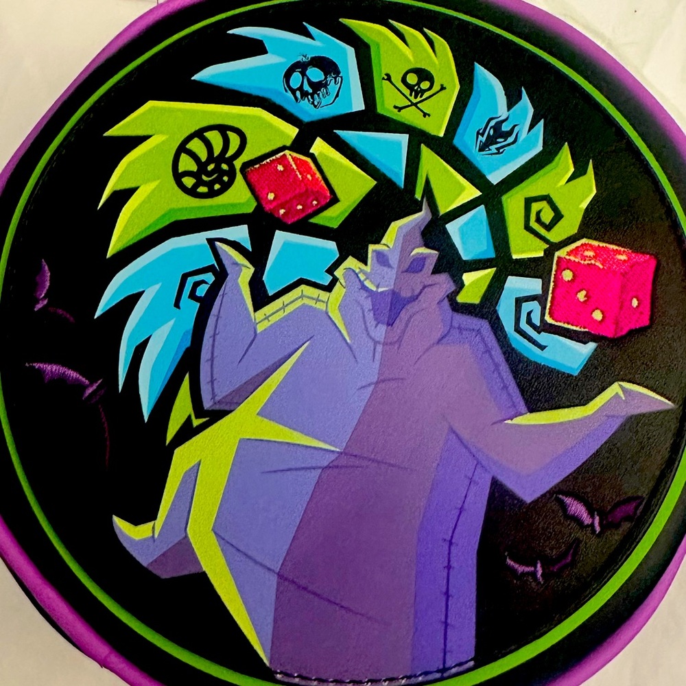 Oogie boogie loungefly glow in dark purse